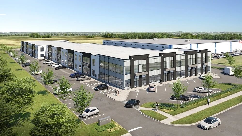 Commercial condominium building exterior
